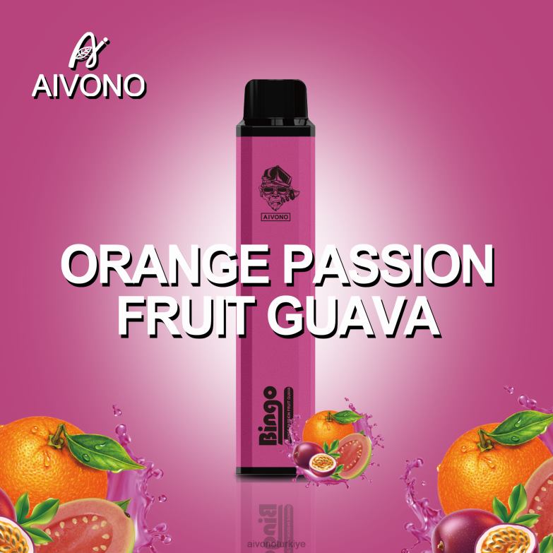 turuncu çarkıfelek meyvesi guava