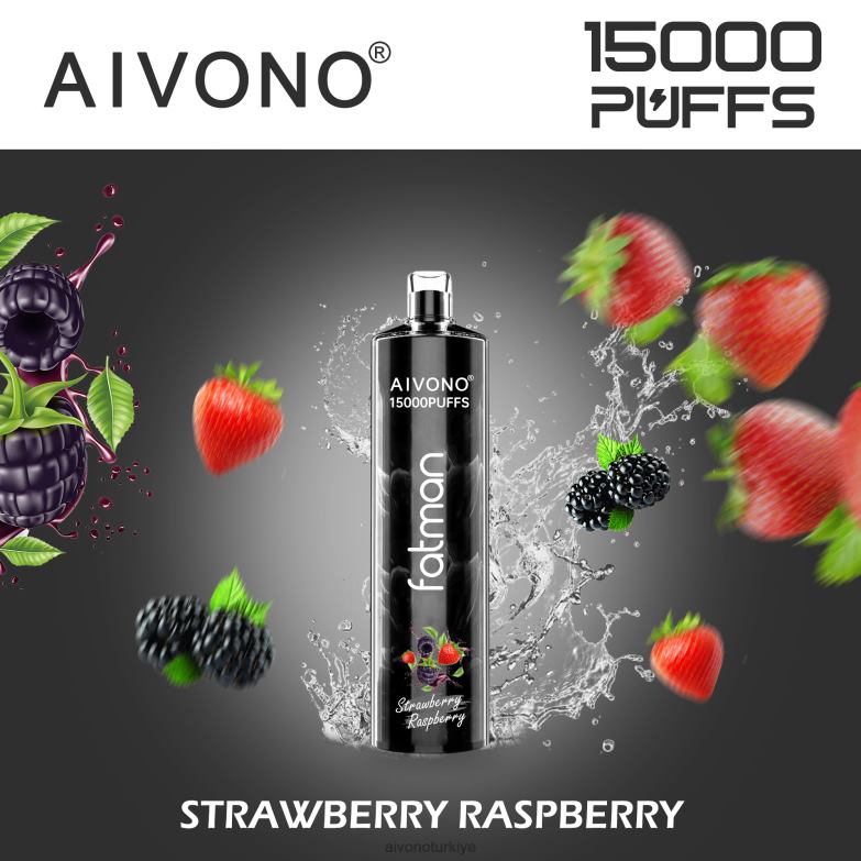 Aivono Turkiye - 68B6Z15 Aivono FATMAN 15000 çilek ahududu