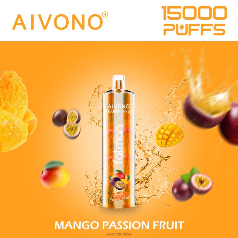 Aivono Turkiye - 68B6Z19 Aivono FATMAN 15000 mango tutku meyvesi