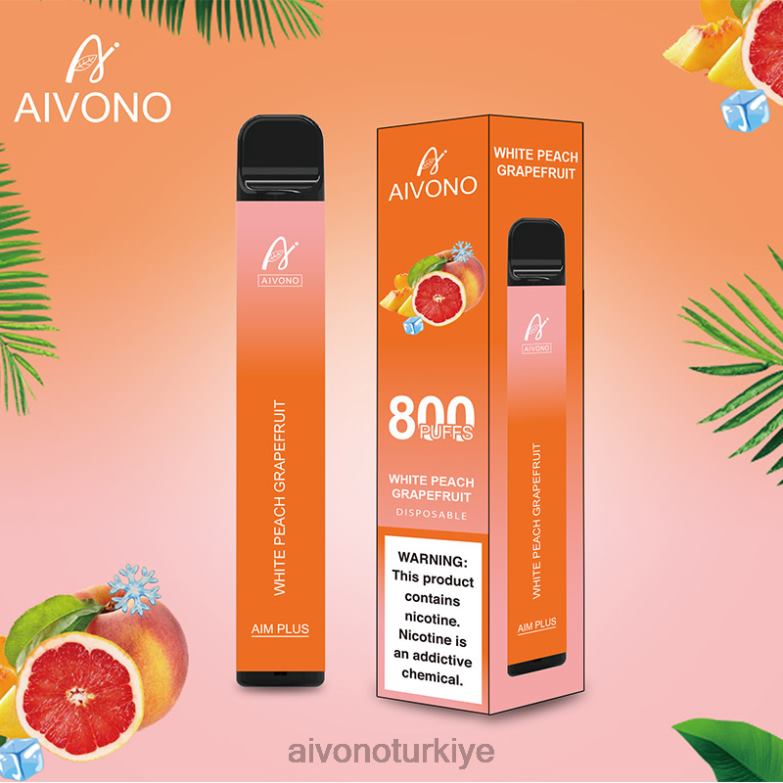 Aivono Turkiye - 68B6Z199 Aivono AIM PLUS 800 beyaz şeftali greyfurt