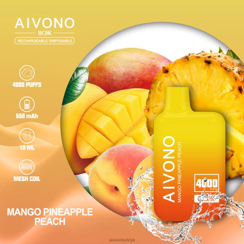 Aivono Turkiye - 68B6Z219 Aivono AIM BOXX 4000 mango ananas şeftali