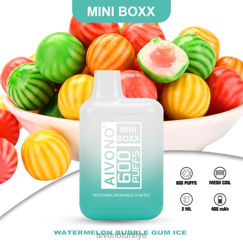 Aivono Turkiye - 68B6Z235 Aivono AIM MINI BOXX 600 karpuzlu sakız buz