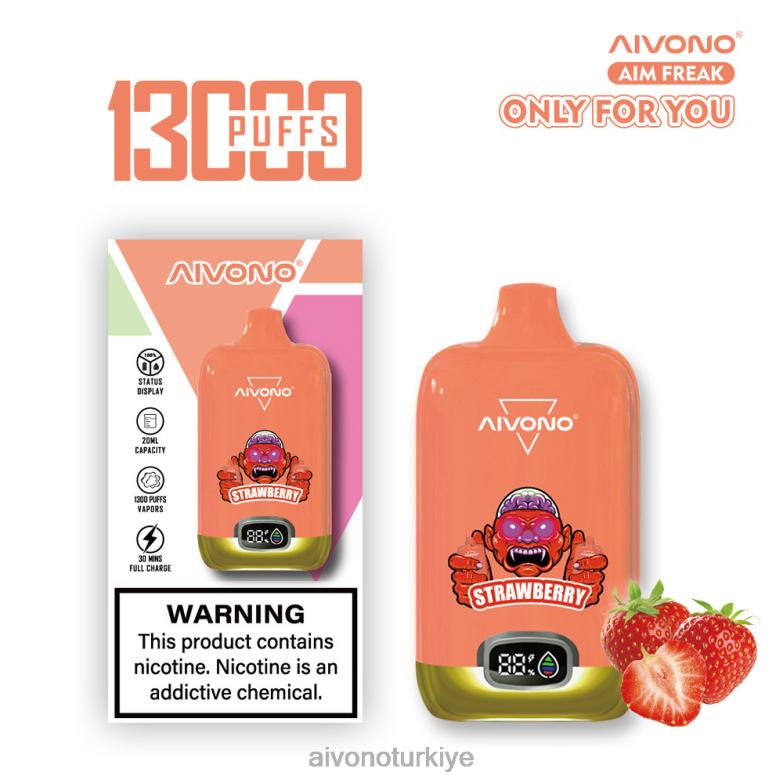 Aivono Turkiye - 68B6Z243 Aivono AIM FREAK 13000 çilek