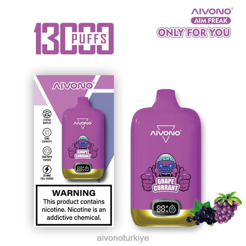 Aivono Turkiye - 68B6Z251 Aivono AIM FREAK 13000 üzüm frenk üzümü