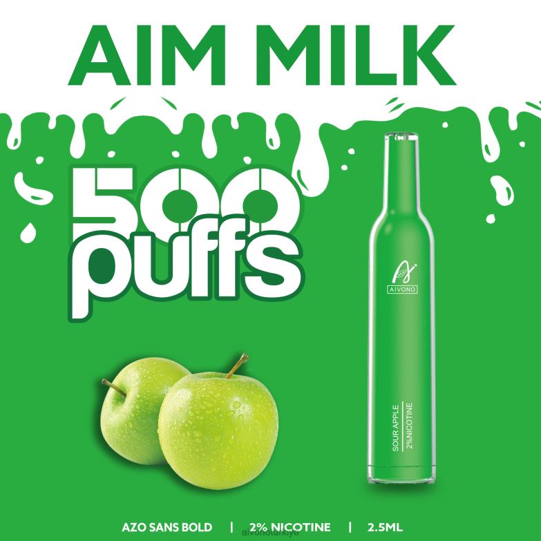 Aivono Turkiye - 68B6Z267 Aivono AIM MILK 500 ekşi elma