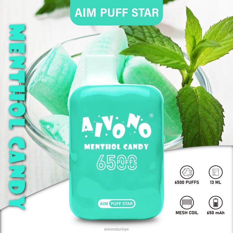 Aivono Turkiye - 68B6Z295 Aivono AIM PUFF STAR 6500 mentol şekeri