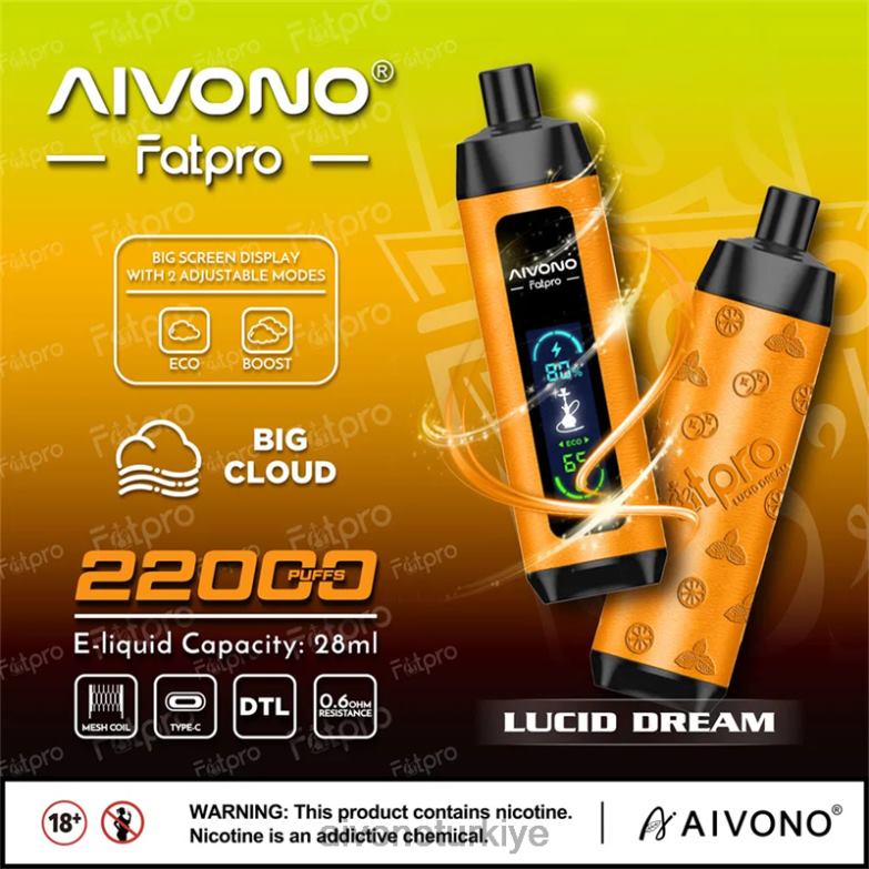 Aivono Turkiye - 68B6Z7 Aivono Fatpro 22000 berrak rüya