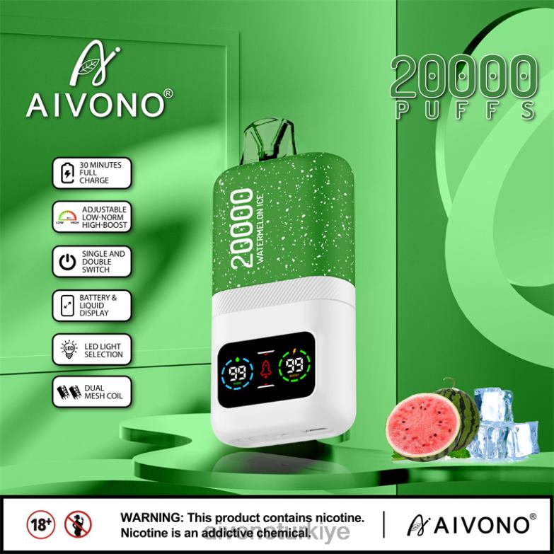 Aivono Turkiye - 68B6Z75 Aivono AIM magic 20000 karpuz buzu