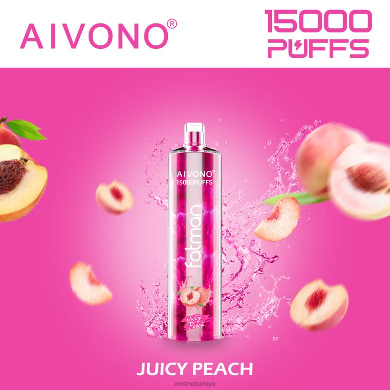 Aivono Vape - 68B6Z17 Aivono FATMAN 15000 sulu şeftali