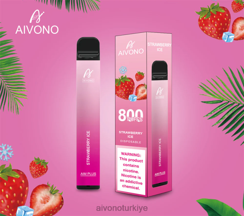 Aivono Vape - 68B6Z193 Aivono AIM PLUS 800 çilekli buz