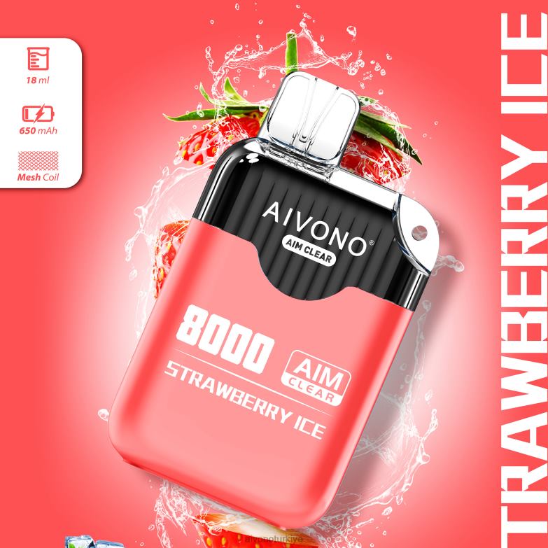 Aivono Vape - 68B6Z205 Aivono AIM CLEAR 8000 çilekli buz