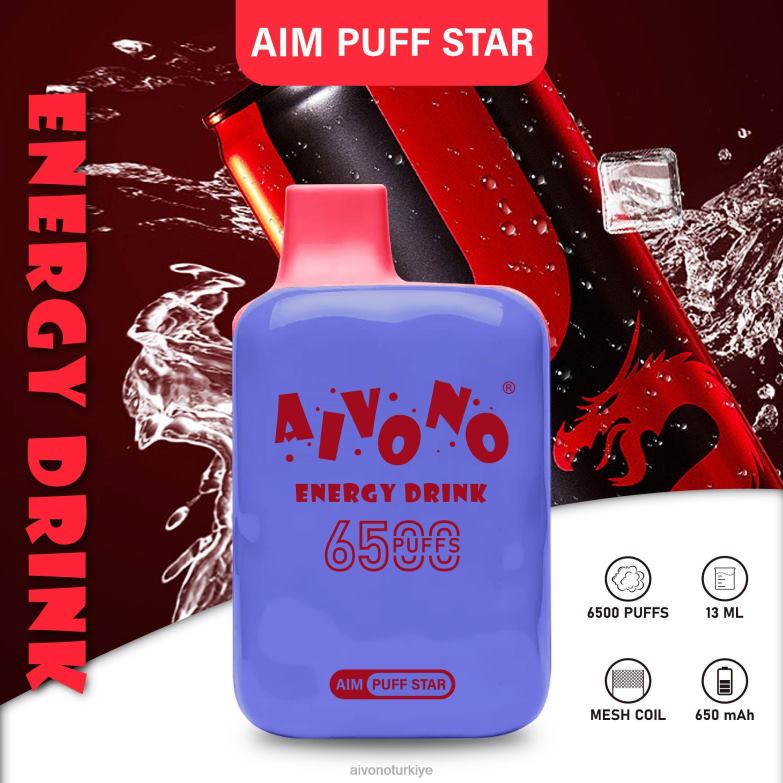 Aivono Vape - 68B6Z293 Aivono AIM PUFF STAR 6500 enerji içeceği