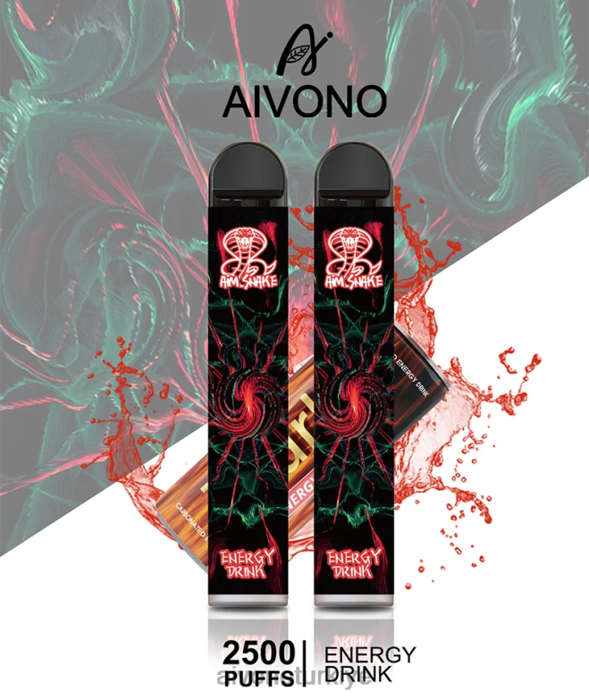 Aivono Vape - 68B6Z305 Aivono AIM SNAKE 2500 enerji içeceği