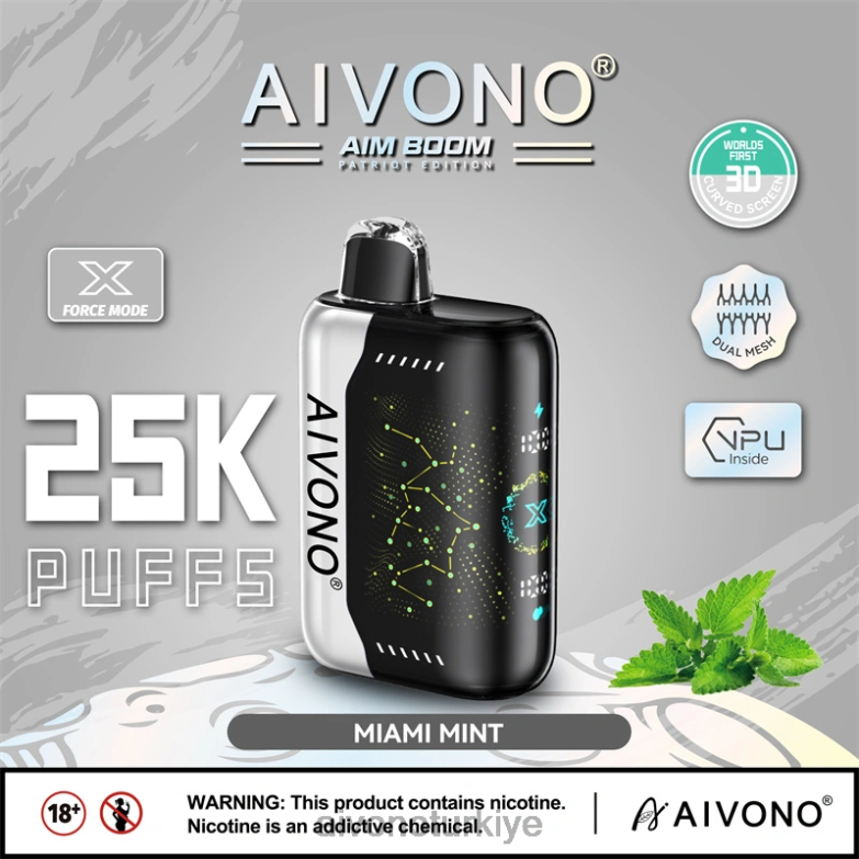 Aivono Vape - 68B6Z349 Aivono AIM BOOM 25000 Miami nanesi