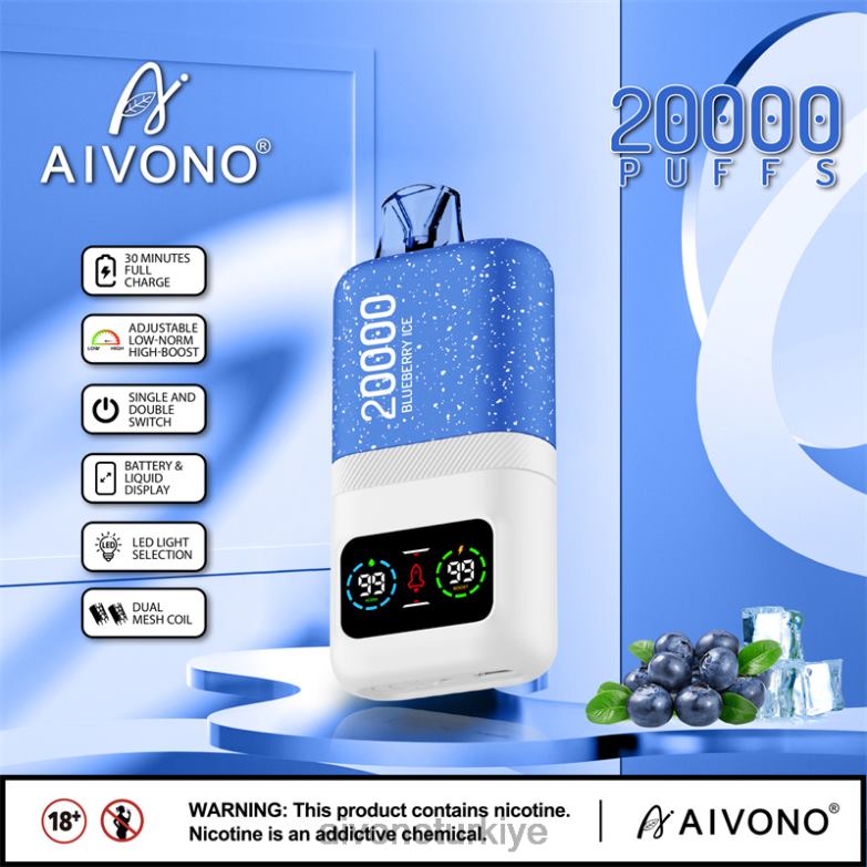 Aivono Vape - 68B6Z73 Aivono AIM magic 20000 yaban mersinli buz