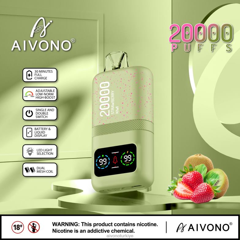 Aivono Vape - 68B6Z81 Aivono AIM magic 20000 çilek kivi