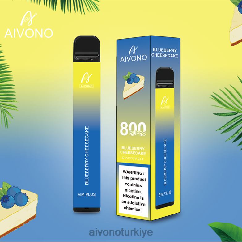Aivono Vape Review - 68B6Z174 Aivono AIM PLUS 800 yaban mersinli cheesecake