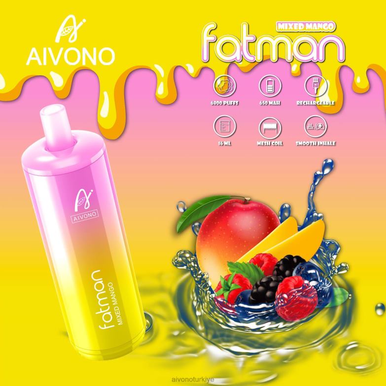 Aivono Vape Review - 68B6Z26 Aivono FATMAN 6800 karışık mango
