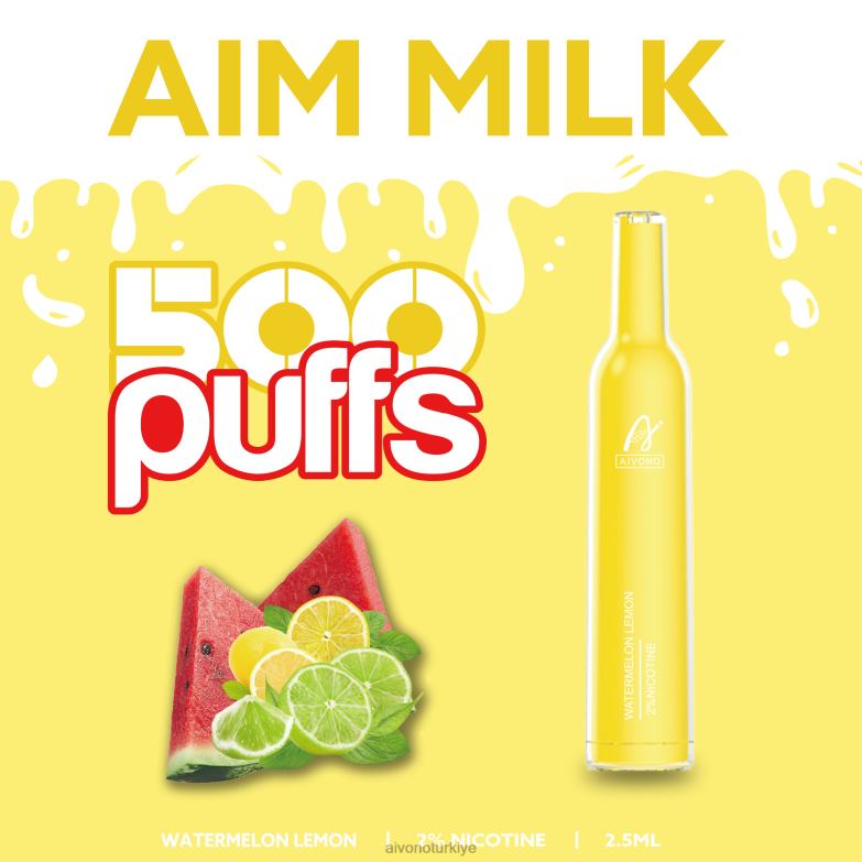 Aivono Vape Review - 68B6Z270 Aivono AIM MILK 500 karpuz limon