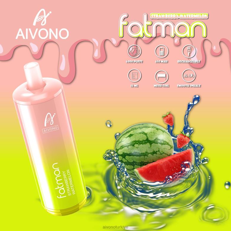 Aivono Vape Review - 68B6Z30 Aivono FATMAN 6800 çilek karpuz