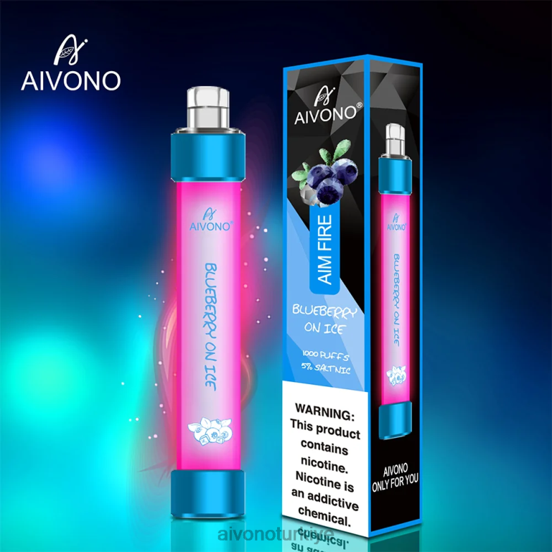 Aivono Vape Review - 68B6Z326 Aivono AIM FIRE 1000 buz üzerinde yaban mersini