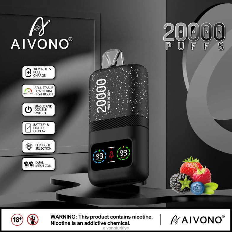 Aivono Vape Review - 68B6Z78 Aivono AIM magic 20000 karışık meyve