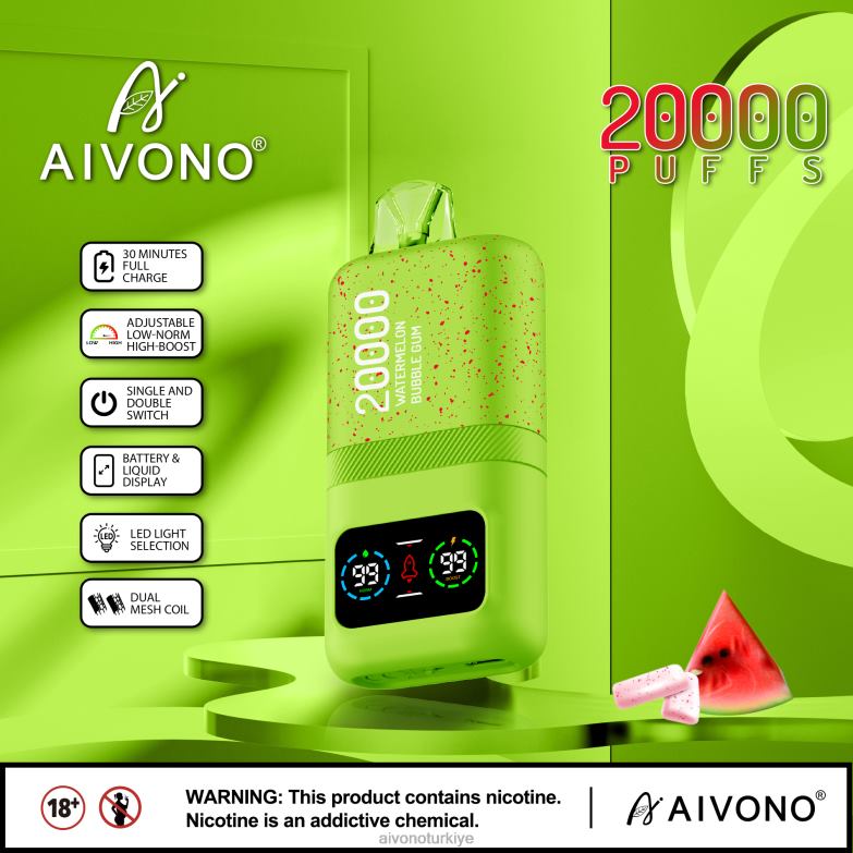 Aivono Vape Review - 68B6Z82 Aivono AIM magic 20000 karpuzlu sakız