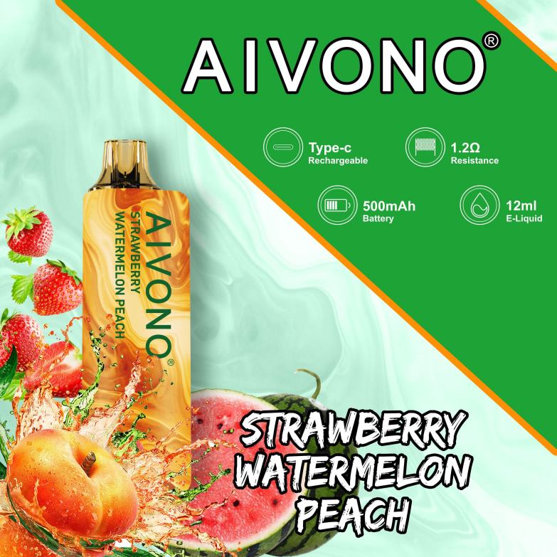 Aivono Vape Turkiye - 68B6Z108 Aivono AIM GUN 7000 çilek karpuz şeftali