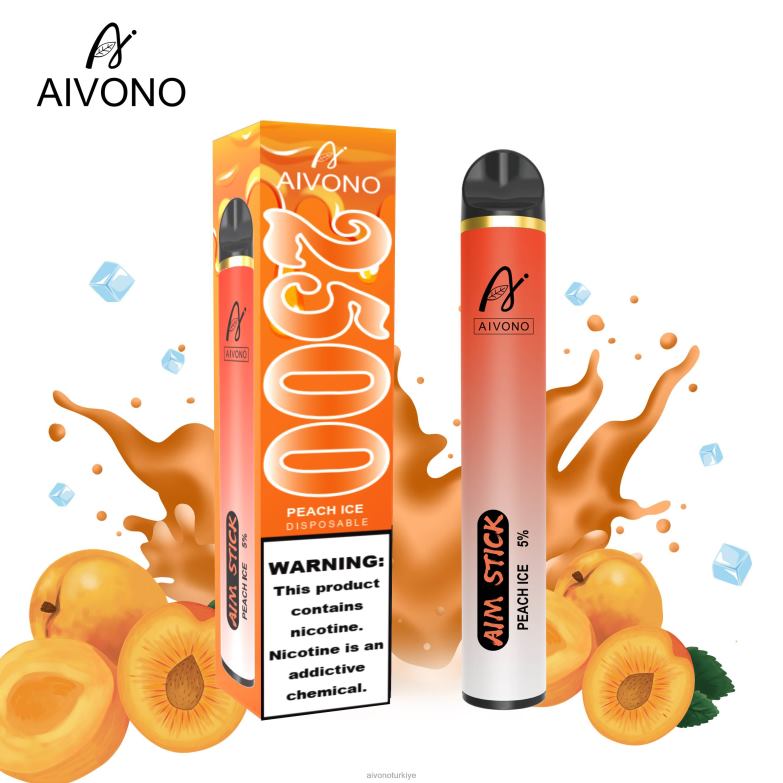 Aivono Vape Turkiye - 68B6Z144 Aivono AIM STICK 2500 şeftalili buz