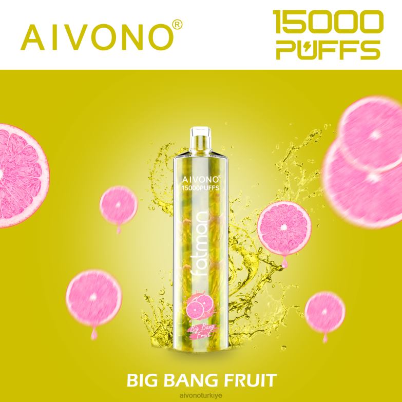 Aivono Vape Turkiye - 68B6Z16 Aivono FATMAN 15000 büyük patlama meyvesi