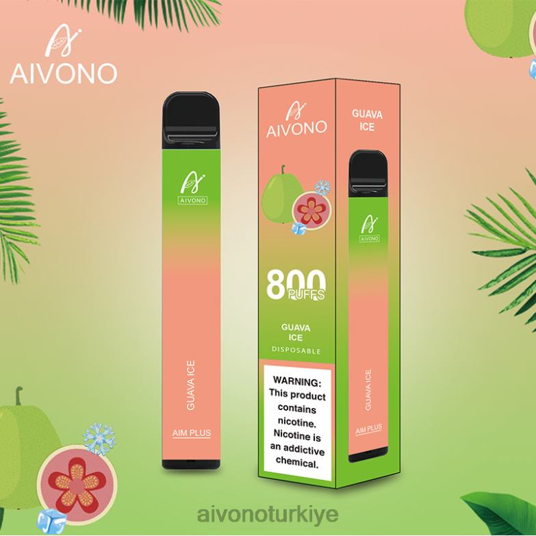 Aivono Vape Turkiye - 68B6Z180 Aivono AIM PLUS 800 guava buzu
