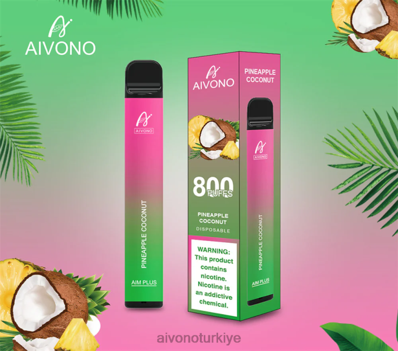 Aivono Vape Turkiye - 68B6Z200 Aivono AIM PLUS 800 ananas hindistan cevizi