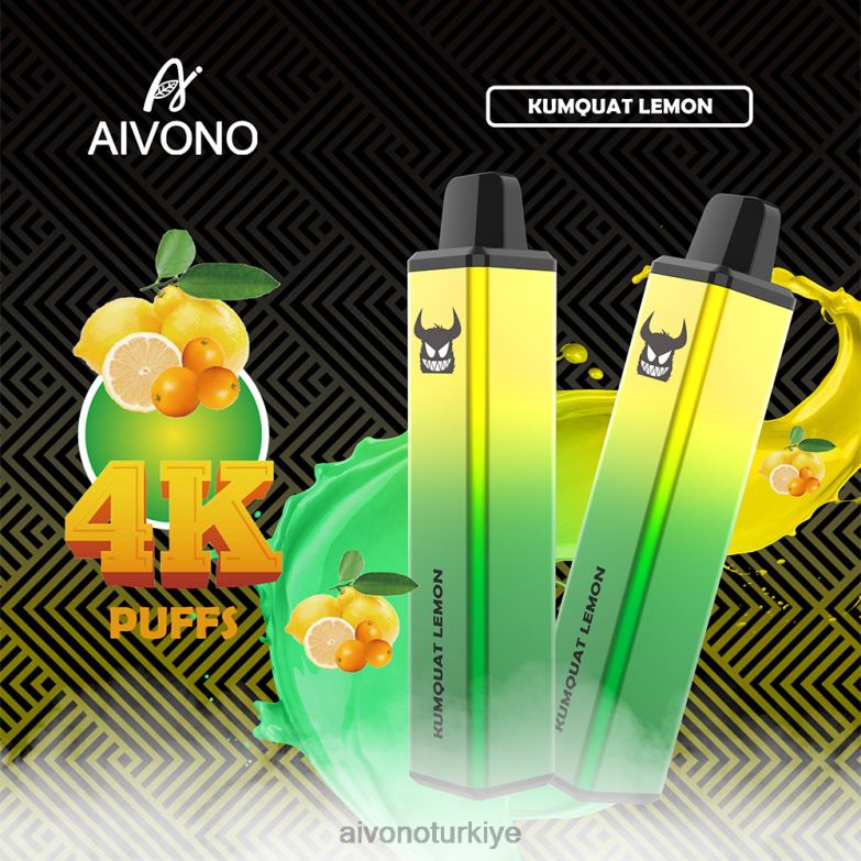 Aivono Vape Turkiye - 68B6Z256 Aivono AIM FREAK 4000 Kamkat limonu