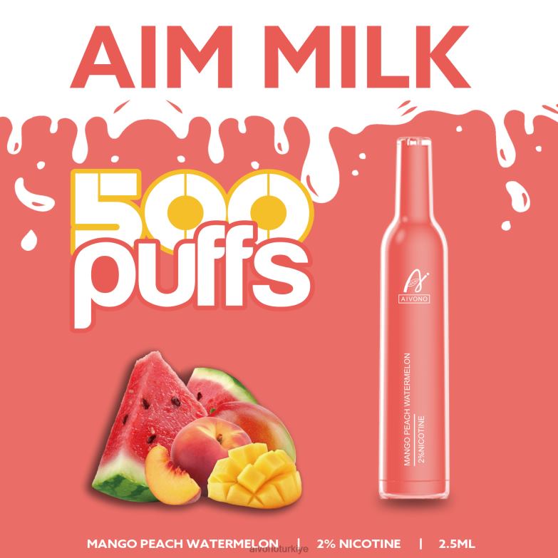 Aivono Vape Turkiye - 68B6Z268 Aivono AIM MILK 500 mango şeftali karpuz