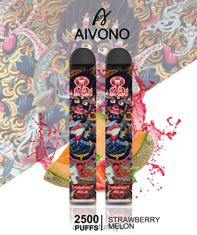 Aivono Vape Turkiye - 68B6Z320 Aivono AIM SNAKE 2500 çilek kavun