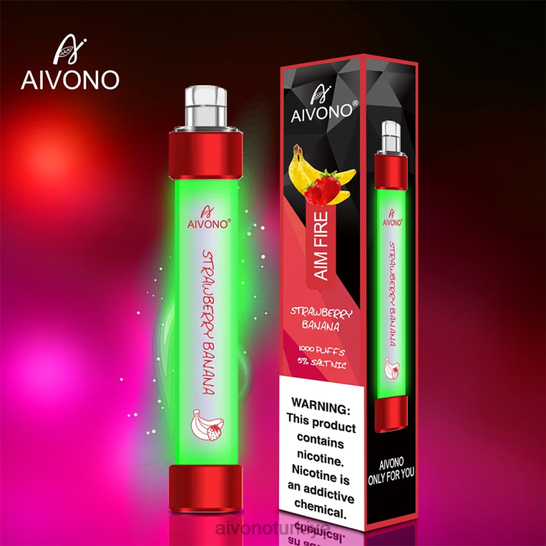 Aivono Vape Turkiye - 68B6Z332 Aivono AIM FIRE 1000 çilek muz