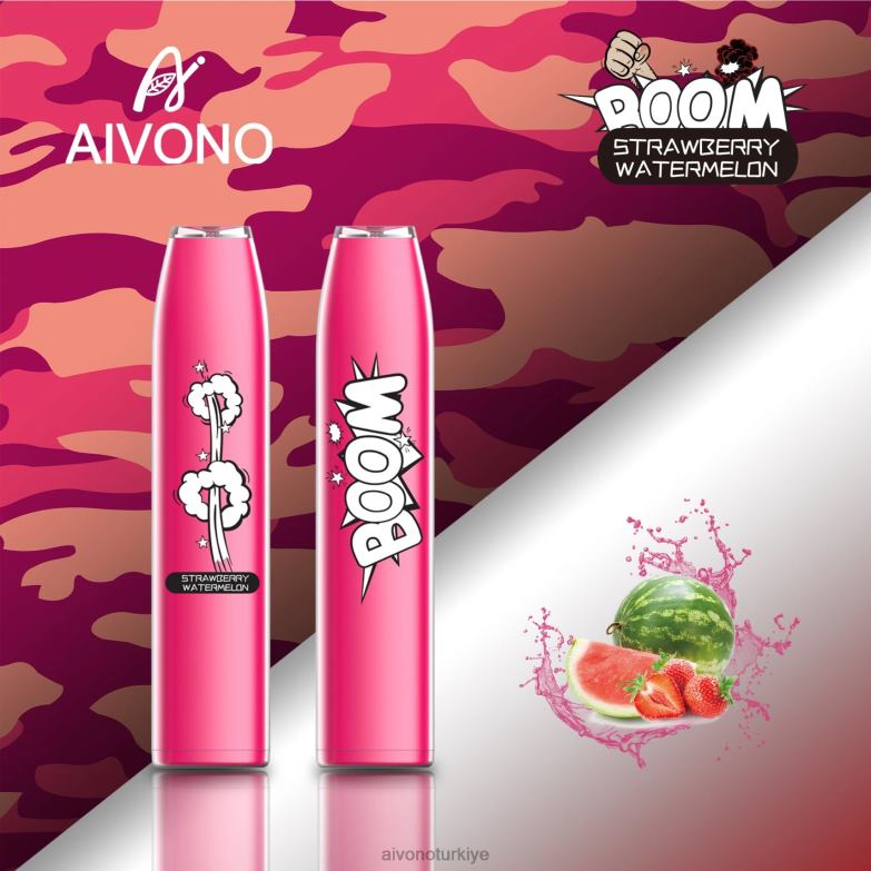 Aivono Vape Turkiye - 68B6Z364 Aivono AIM BOOM 600 çilek karpuz