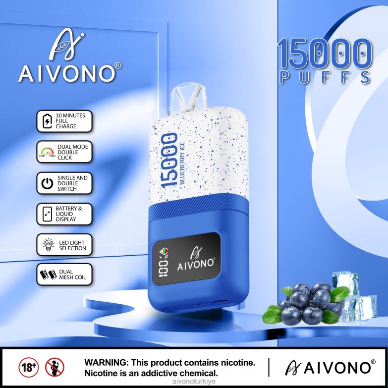 Aivono Vape Turkiye - 68B6Z68 Aivono AIM magic 15000 yaban mersinli buz