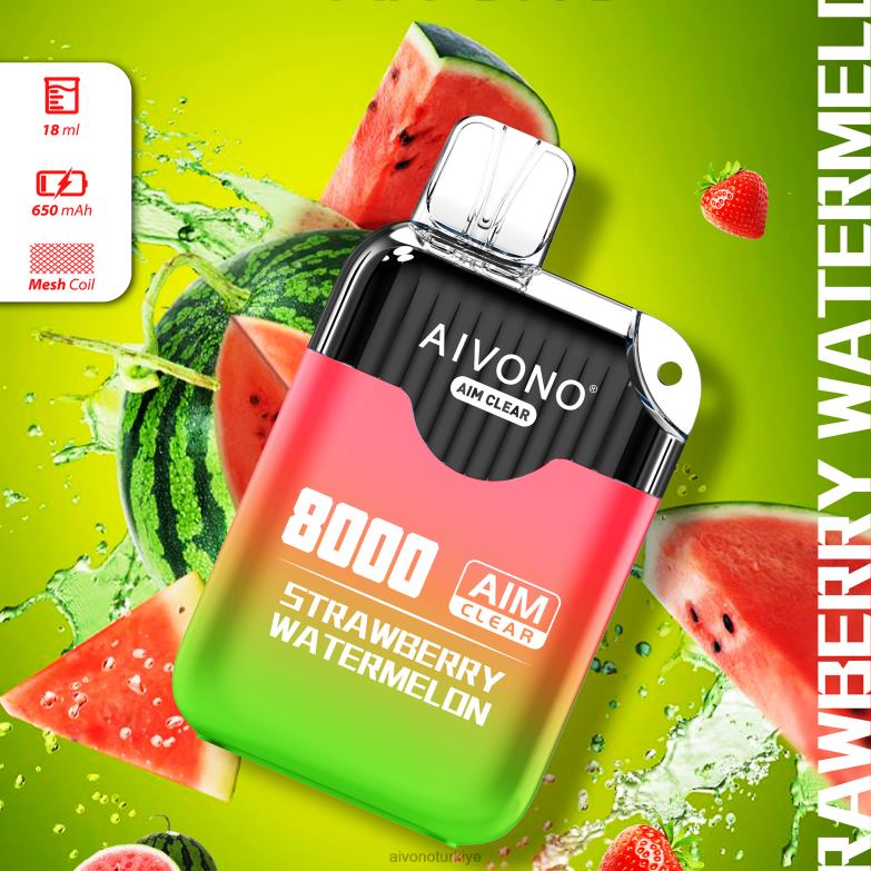 Aivono Vape Turkiye - 68B6Z208 Aivono AIM CLEAR 8000 çilek karpuz
