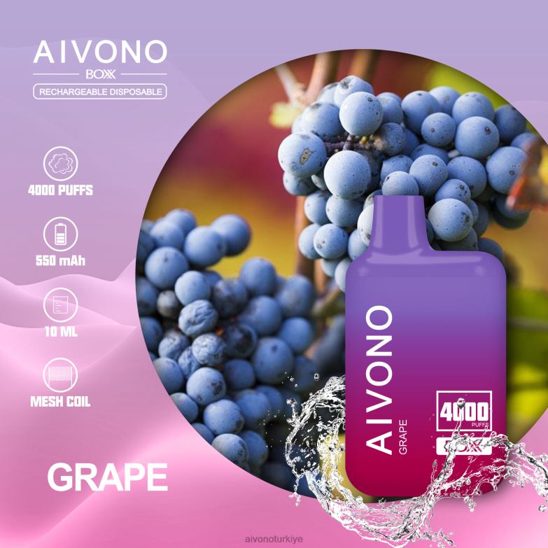 Aivono Vape - 68B6Z213 Aivono AIM BOXX 4000 üzüm