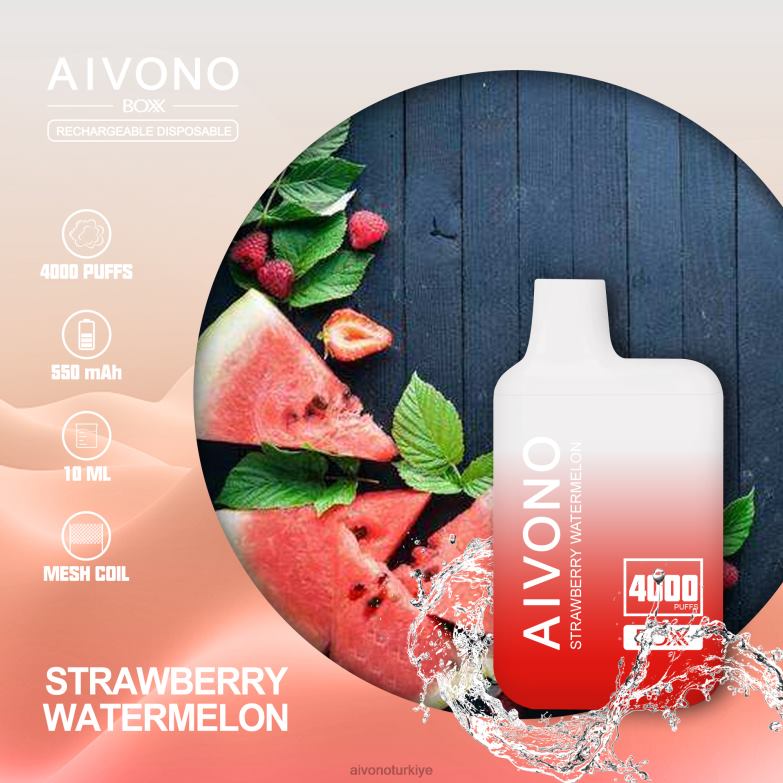 Aivono Vape Review - 68B6Z214 Aivono AIM BOXX 4000 çilek karpuz