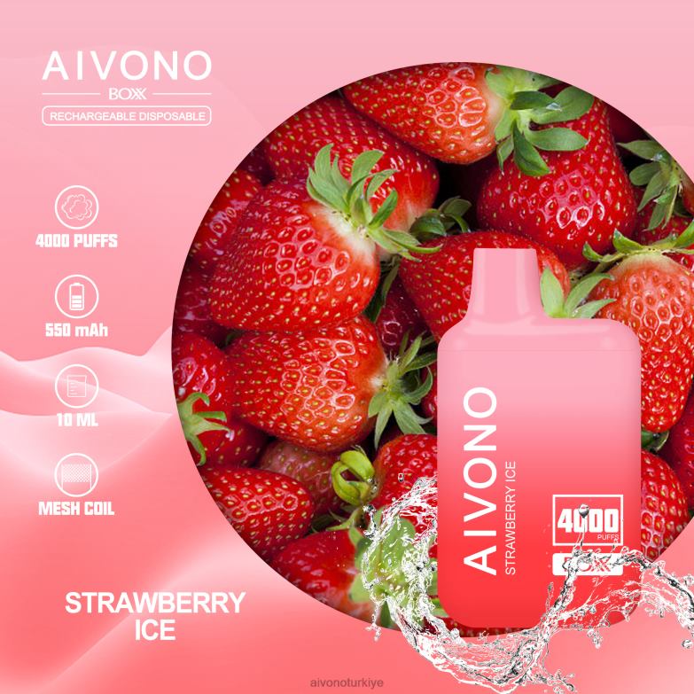 Aivono Vape Review - 68B6Z226 Aivono AIM BOXX 4000 çilekli buz