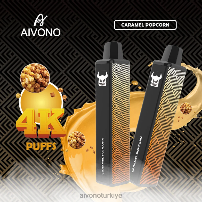 Aivono Vape - 68B6Z261 Aivono AIM FREAK 4000 karamelli patlamış mısır