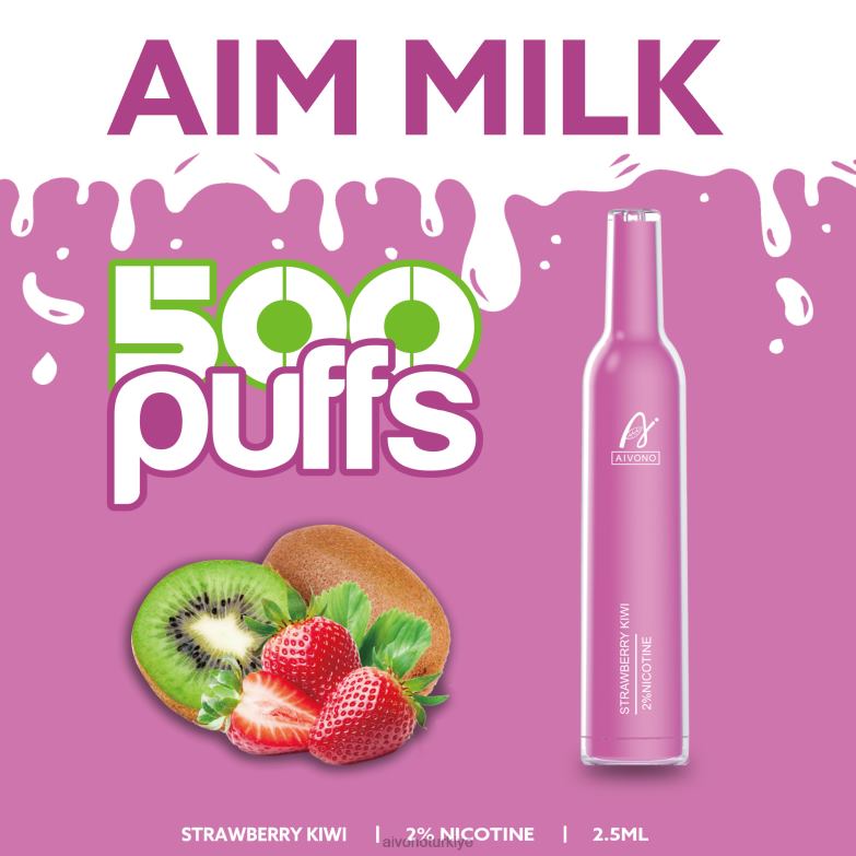 Aivono Turkiye - 68B6Z271 Aivono AIM MILK 500 çilek kivi