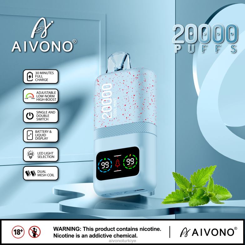 Aivono Vape Turkiye - 68B6Z84 Aivono AIM magic 20000 serin nane