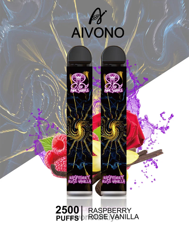 Aivono Vape - 68B6Z317 Aivono AIM SNAKE 2500 ahududu gül vanilya