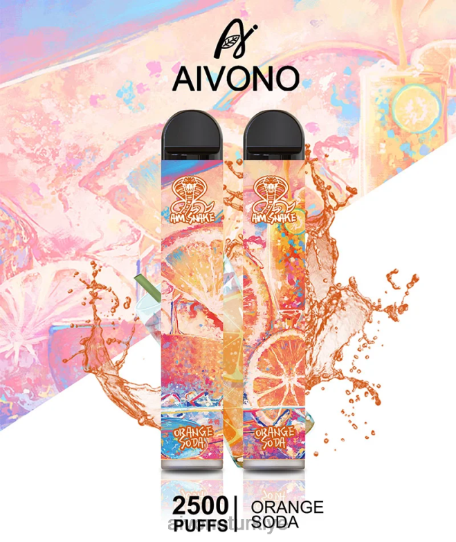 Aivono Vape Review - 68B6Z314 Aivono AIM SNAKE 2500 portakallı soda