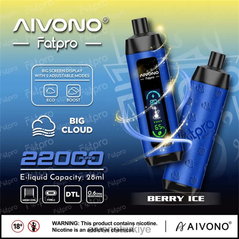 Aivono Vape Review - 68B6Z10 Aivono Fatpro 22000 meyveli buz