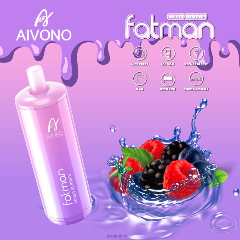 Aivono Turkiye - 68B6Z27 Aivono FATMAN 6800 karışık meyveler